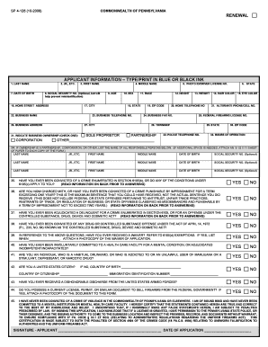Application for a Pennsylvania License to Sell Armstrong County Co Armstrong Pa  Form