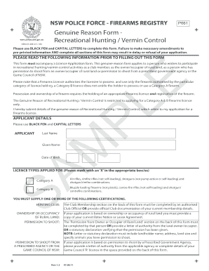 Vermin Control Nsw  Form