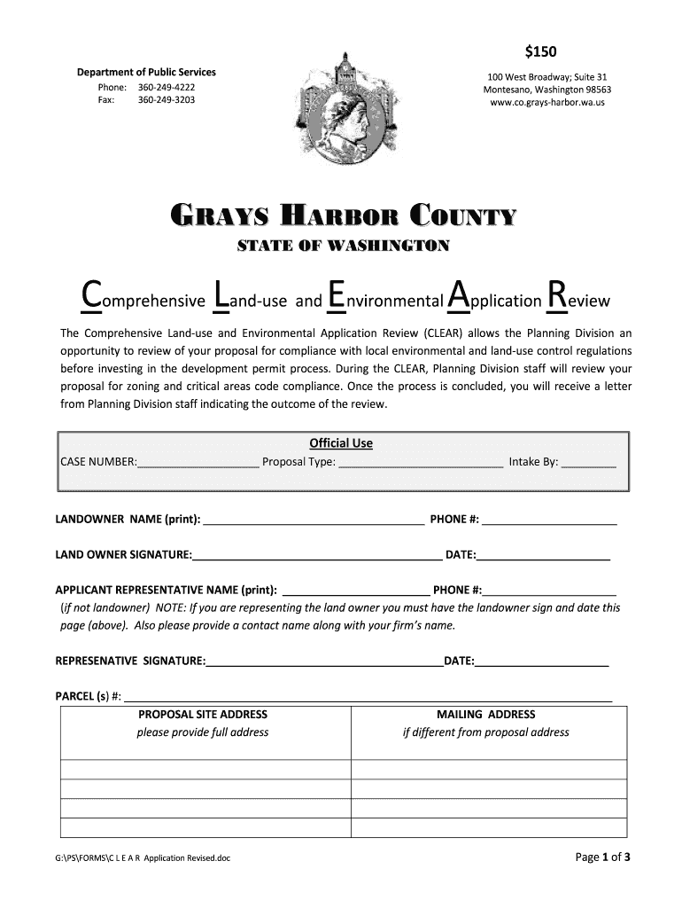 Get and Sign Grays Harbor Court Forms