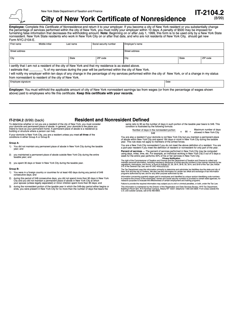  it 2104 2  Form 1999