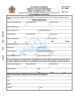 Addition of Father&#039;s Particulars Form