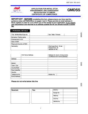Msf 4354  Form