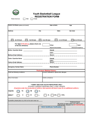 Bernalillo County Basketball  Form