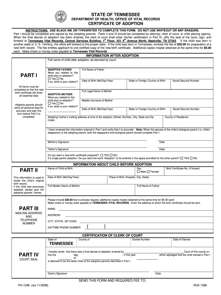 Adoption Papers  Form
