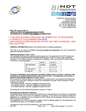 Psl Form