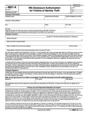 Form 8821 a April City of HAYWARD Hayward Ca