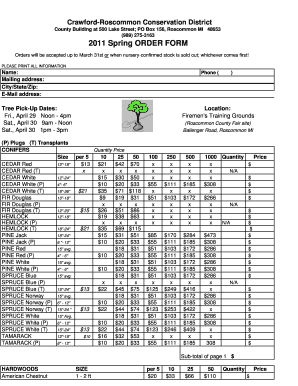 Crawford Roscommon Conservation District  Form