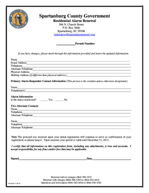 Residential Renewal Form Spartanburg County Spartanburgcounty