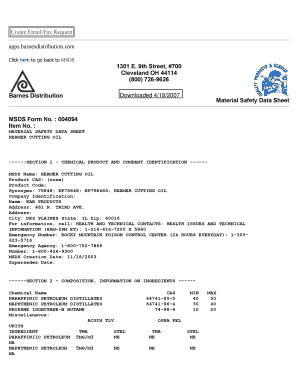 Apps Barnesdistribution Com MSDS Form No 004094 Item No