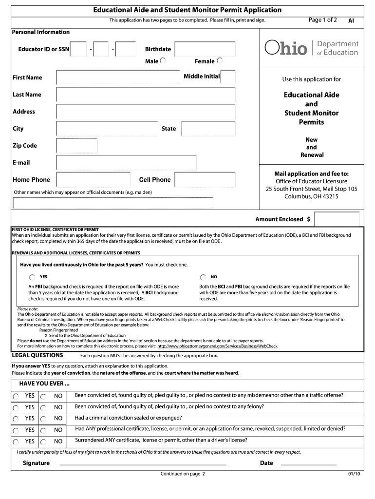  Aide Permit 2010-2024