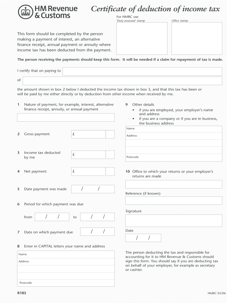  R185 Form 2006-2024