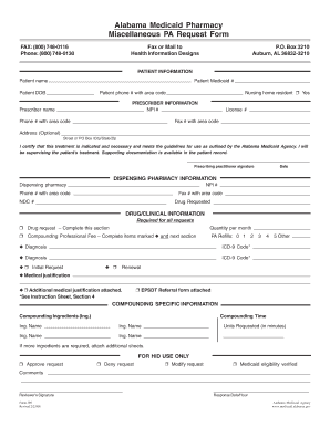 Alabama Medicaid Pa Form