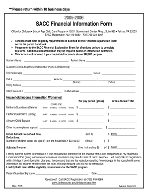 Sacc Form