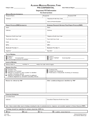 Medicaid Referral Form