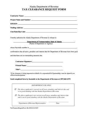 Alaska State  Form