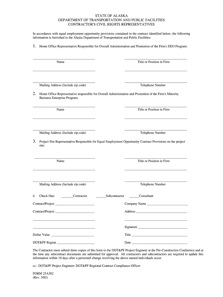 Get and Sign 25a302 1982-2022 Form