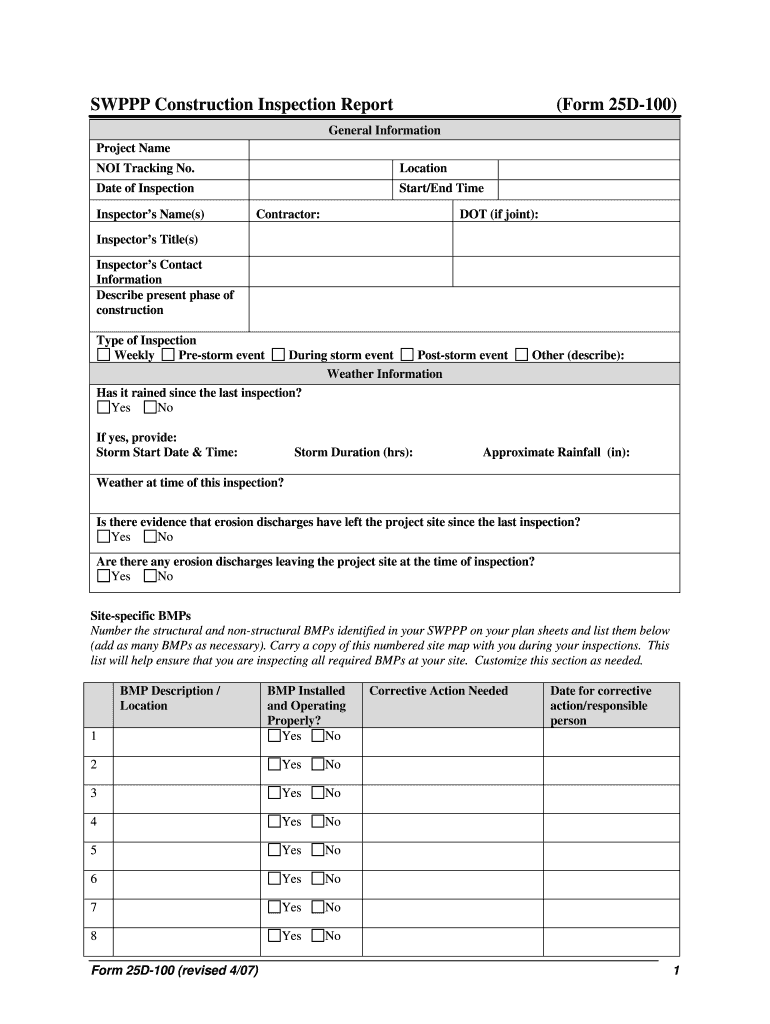  Swppp Templates Form 2007