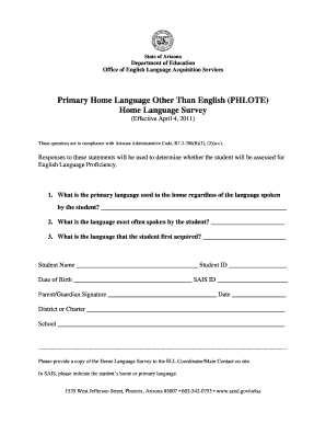  Phlote Form 2011