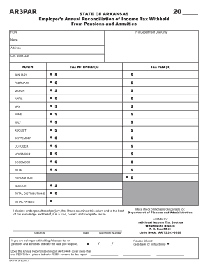 Ar3par Arkansas Form