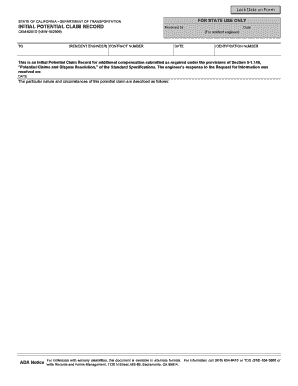 Sample Form CEM 6201D State of California Dot Ca