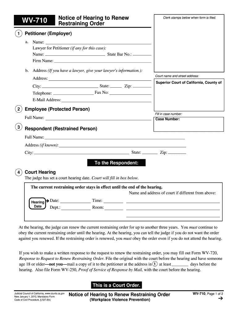 Wv 710  Form