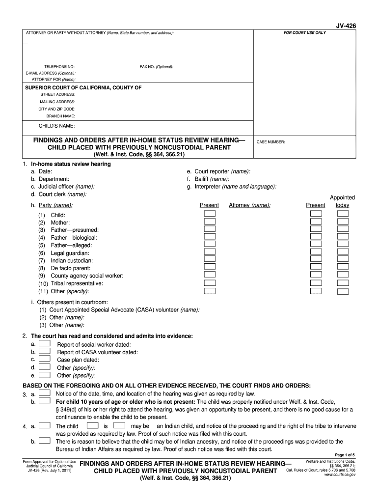 Jv 426  Form