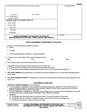 Order Confirming Appointment Form Template