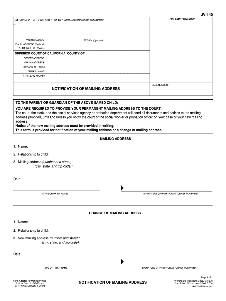 Jv 140  Form