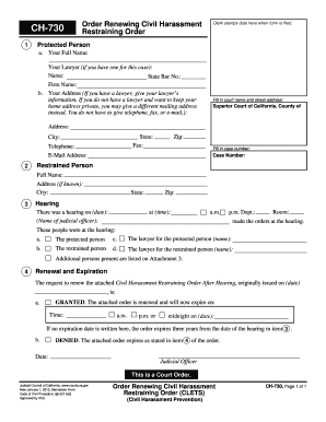 Ch 730  Form