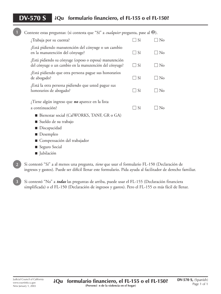 Dv 570  Form