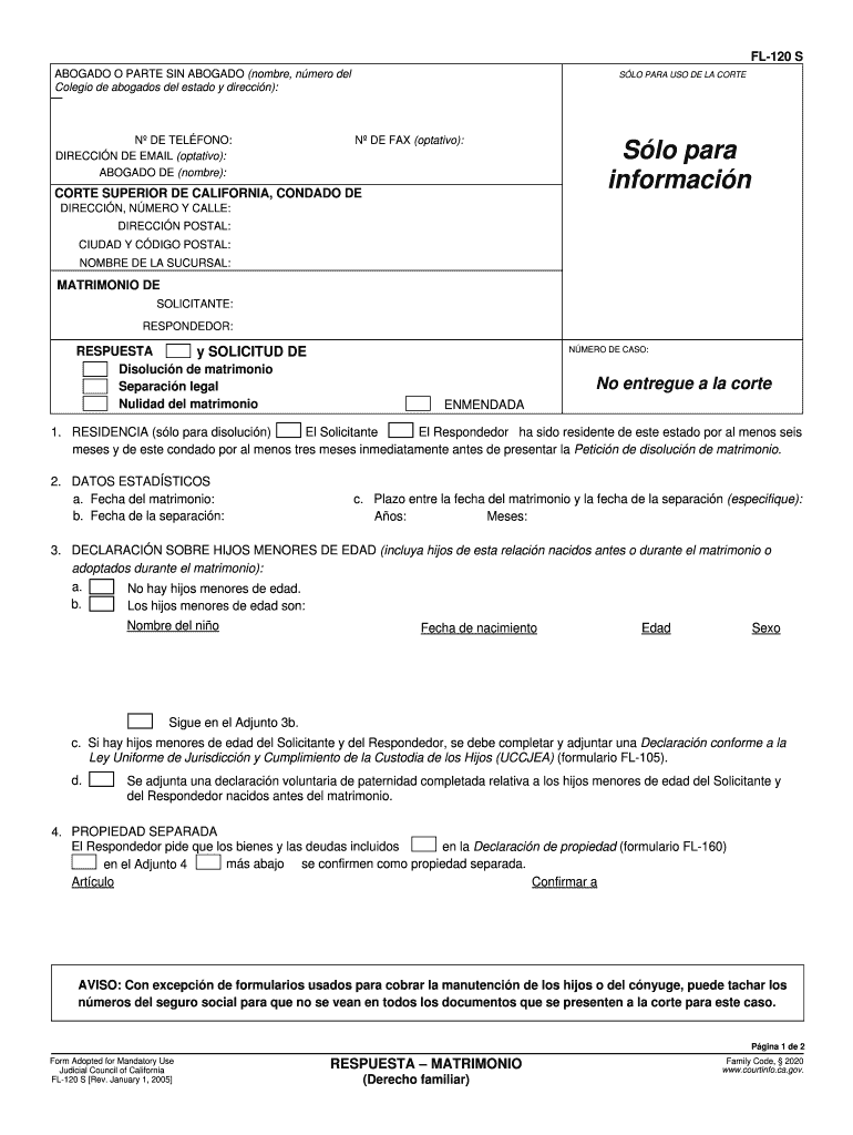  Improving Efficiency and Service in Family Courts Judicial Council Forms Courts Ca 2005