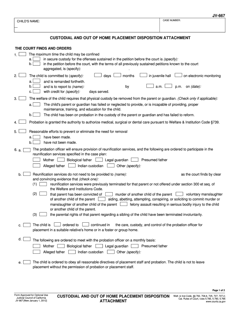 Jv 667  Form