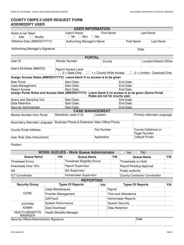 Ca Cmips Ii  Form