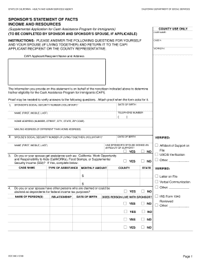  Sponsor Statement Form 2009-2024