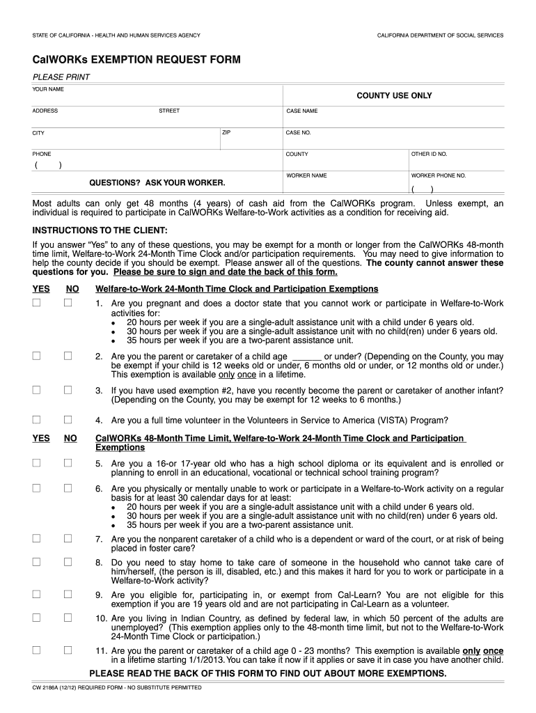 Calworks Form