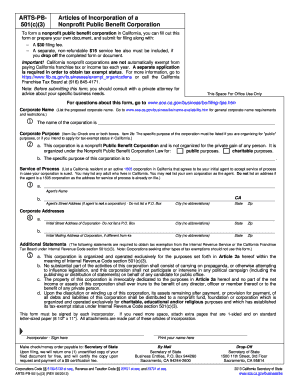 What is a Arts Pb Form