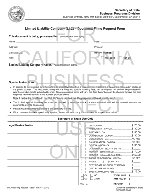 California Sos Forms