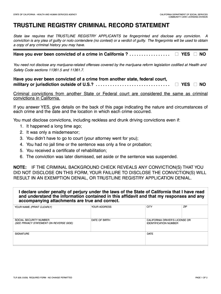 Tlr 508  Form