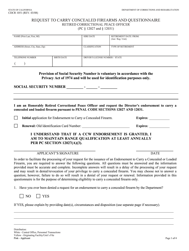  Cdcr Form Ga22 2008-2024