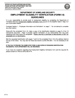 Cdcr I 9 Form