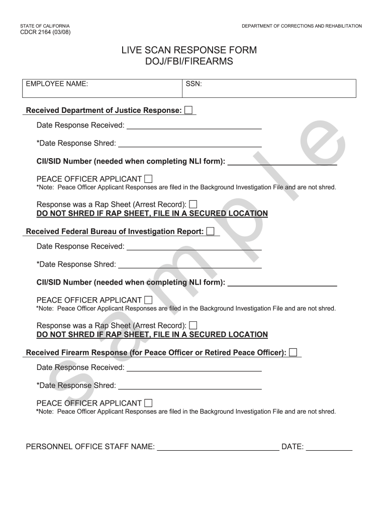 Cdcrlivescan Cdcr Ca Gov  Form