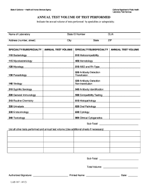 Lab 167  Form