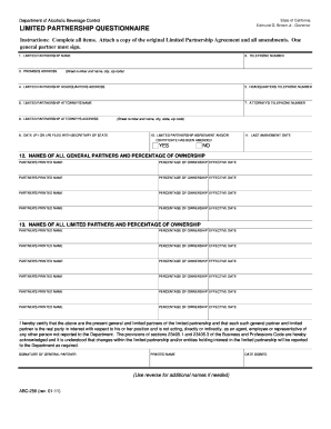  Ca Abc 256 Form 2011