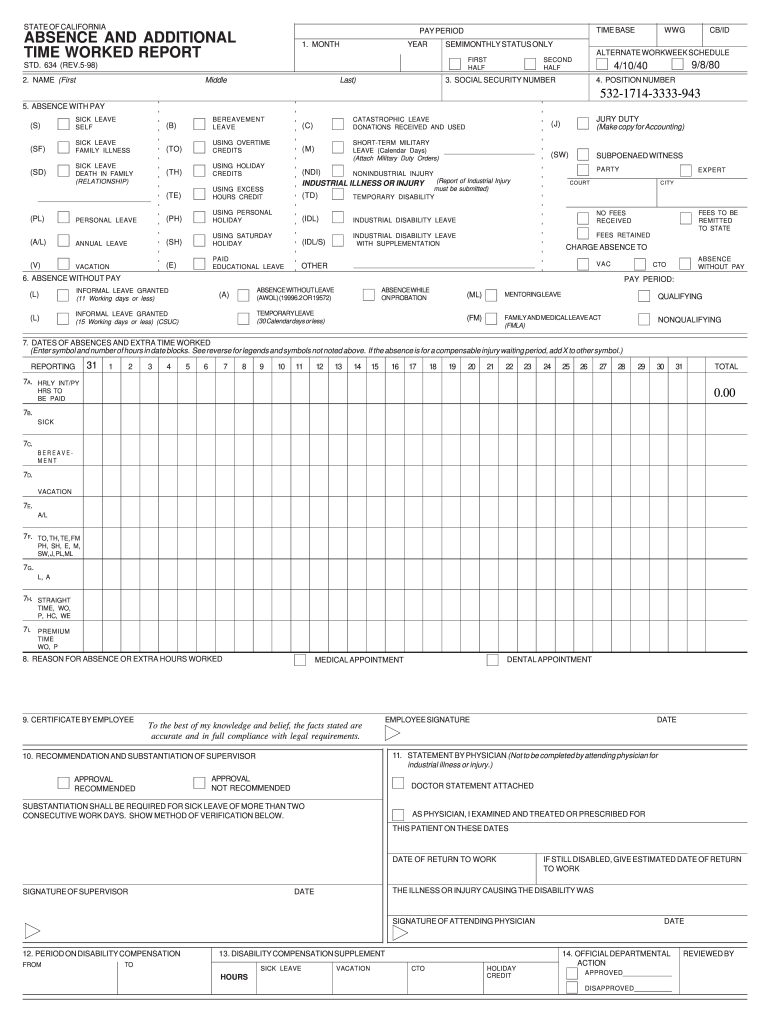  Std 634 1998-2024