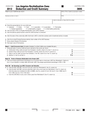 California Form 3806