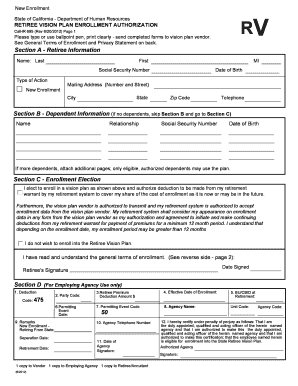 Calhr 695  Form