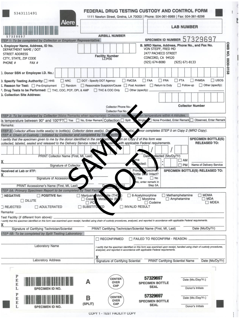 Federal Custody and Control Form Electronic