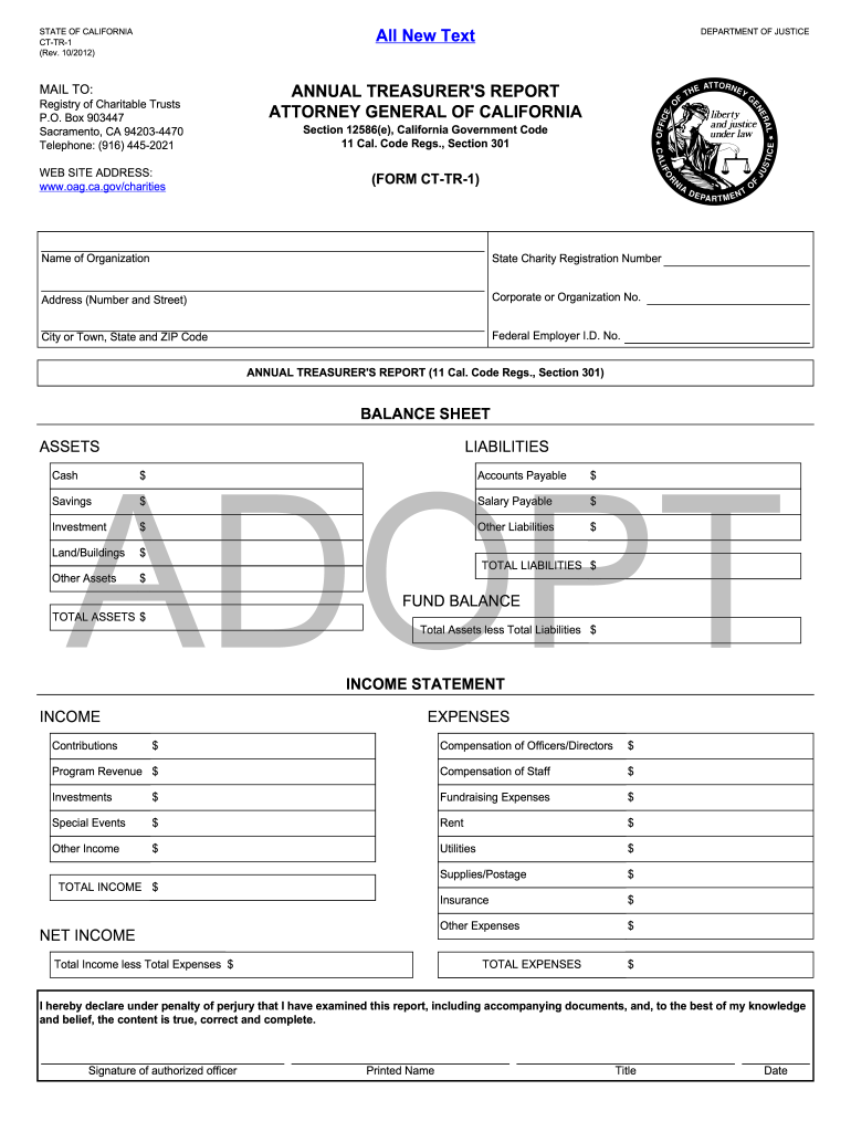 Ct Tr 1  Form