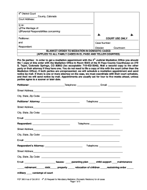 Form 300A Colorado State Judicial Branch Courts State Co