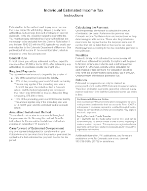 Colorado Quarterly Tax Form